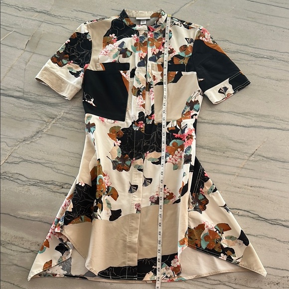 3.1 Phillip Lim Black and Cream Floral Dress - Picture 4 of 11
